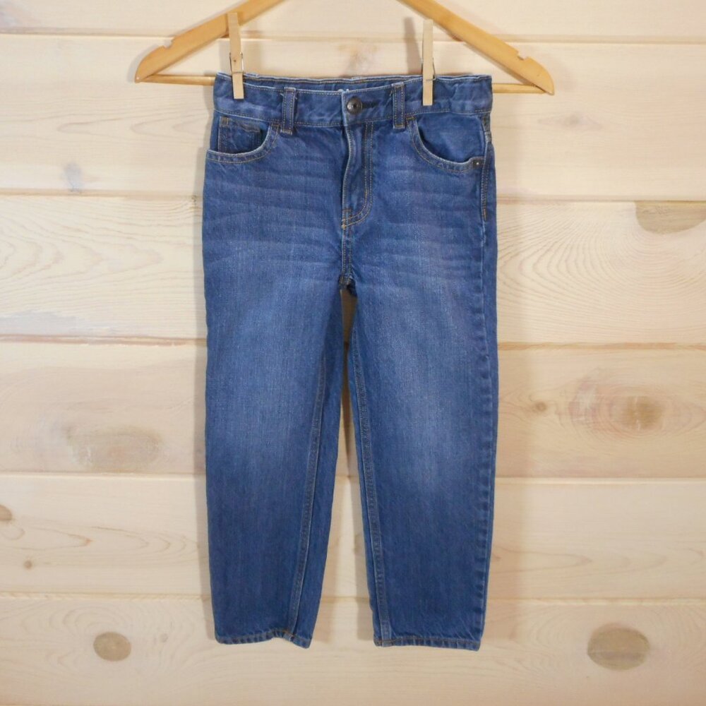 OshKosh B'gosh Boys size 6 R Straight Leg Jeans Adj Waist Medium Wash